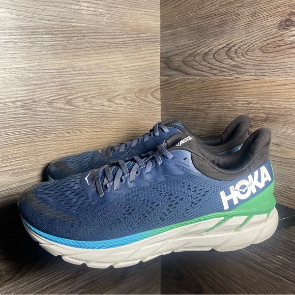 Hoka Clifton 7 blue black green - Picture 3 of 8